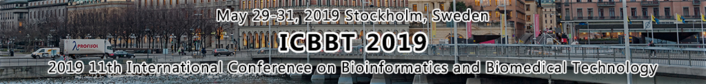 2019 11th International Conference on Bioinformatics and Biomedical Technology (ICBBT 2019) - Elite Palace Hotel, Stockholm