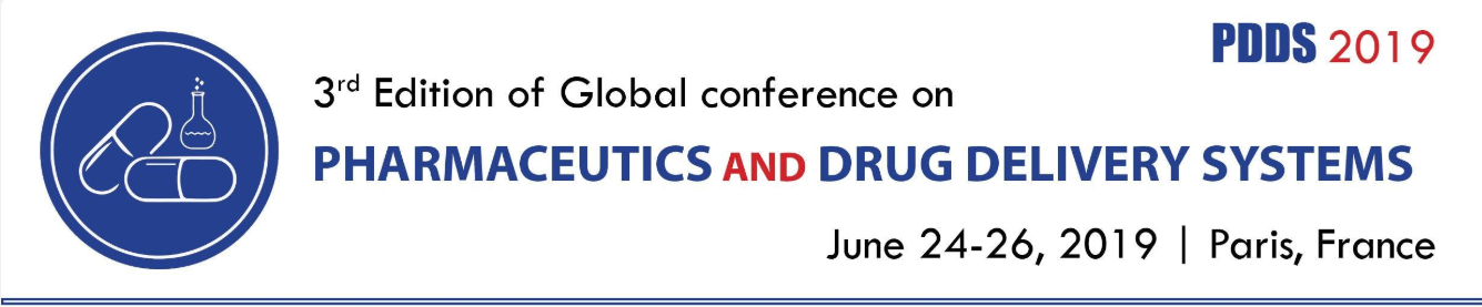 3rd Edition of Global Conference on Pharmaceutics and Drug Delivery Systems 2019 - Holiday Inn Paris - Marne la Vallee 2 Boulevard du Levant, Noisy-le-Grand Paris, Ile-de-France, France