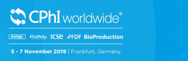 CPhI Worldwide 2019 - Messe Frankfurt GmbH Ludwig-Erhard-Anlage 1 60327 Frankfurt am Main Germany